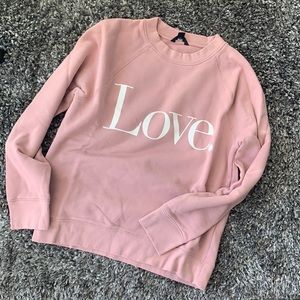 LIKE NEW J. Crew LOVE Sweatshirt